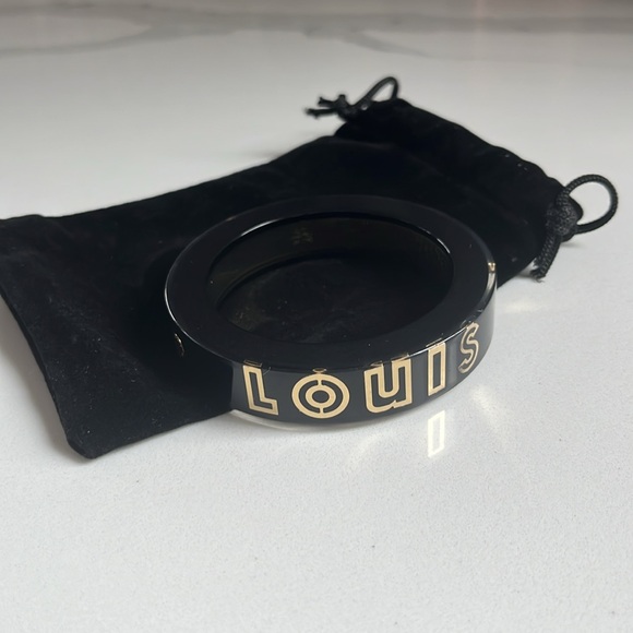 Rare! Louis Vuitton gold plated and Resin Wanted Bracelet - Picture 12 of 15